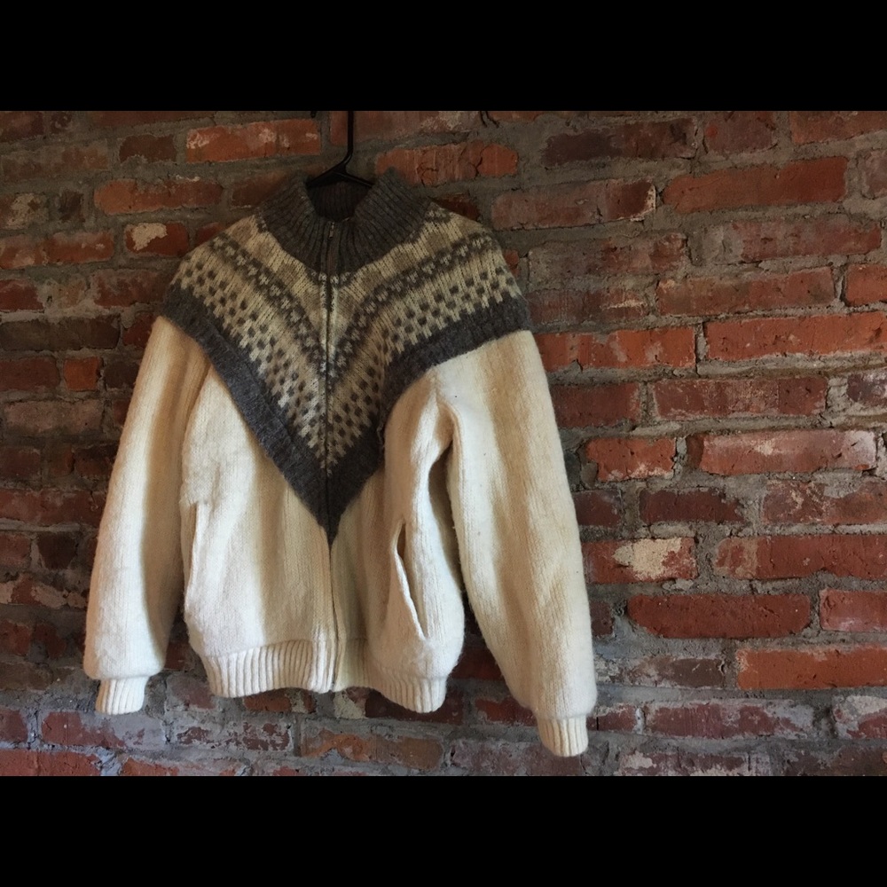 Vintage Alafoss Icewool  |  Sweater Coat  |  M